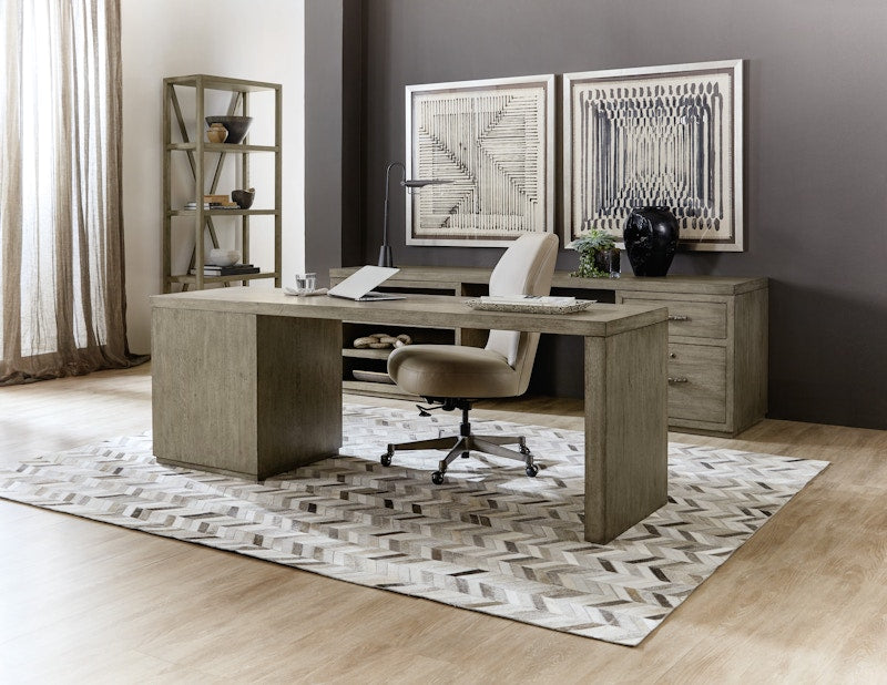 Hooker Furniture Linville Falls Desk - 84in Top-Small File and Leg 6150-10915-85