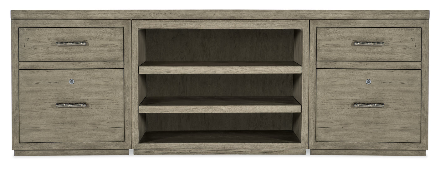 Hooker Furniture Linville Falls Credenza - 84in Top-2 Small Files and Open 6150-10918-85