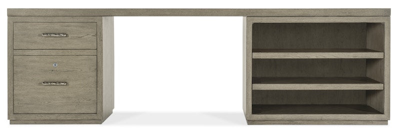 Hooker Furniture Linville Falls Desk - 96in Top-Small File and Open 6150-10922-85