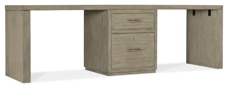 Hooker Furniture Linville Falls Desk - 96in Top-Small File and 2 Legs 6150-10924-85