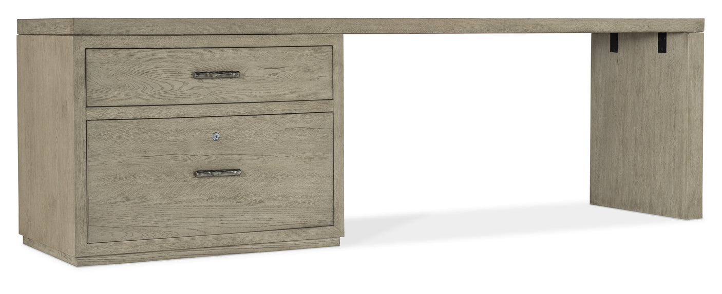 Hooker Furniture Linville Falls Desk - 96in Top-Large File and 1 Leg 6150-10945-85