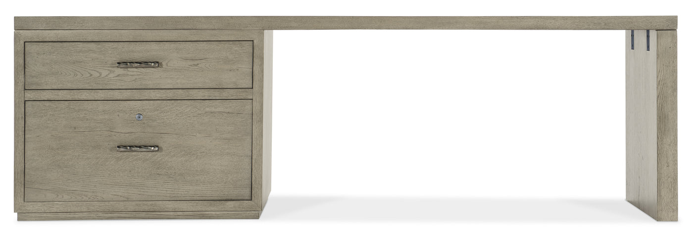 Hooker Furniture Linville Falls Desk - 96in Top-Large File and 1 Leg 6150-10945-85