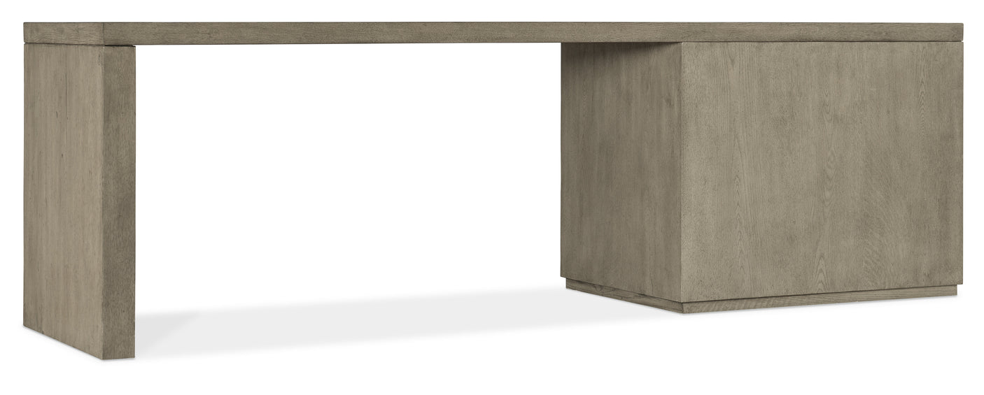Hooker Furniture Linville Falls Desk - 96in Top-Open Desk Cabinet and 1 Leg 6150-10947-85