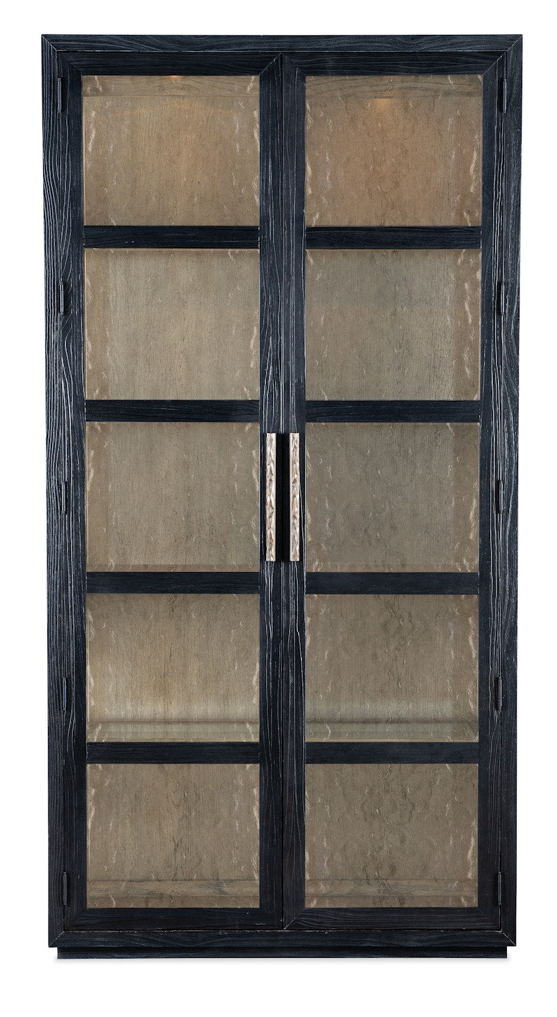 Hooker Furniture Linville Falls Shou Sugi Ban Curio Cabinet 6150-75906-99