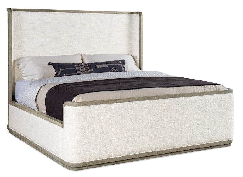 Hooker Furniture Linville Falls Boones King Upholstered Shelter Bed 6150-90466-85