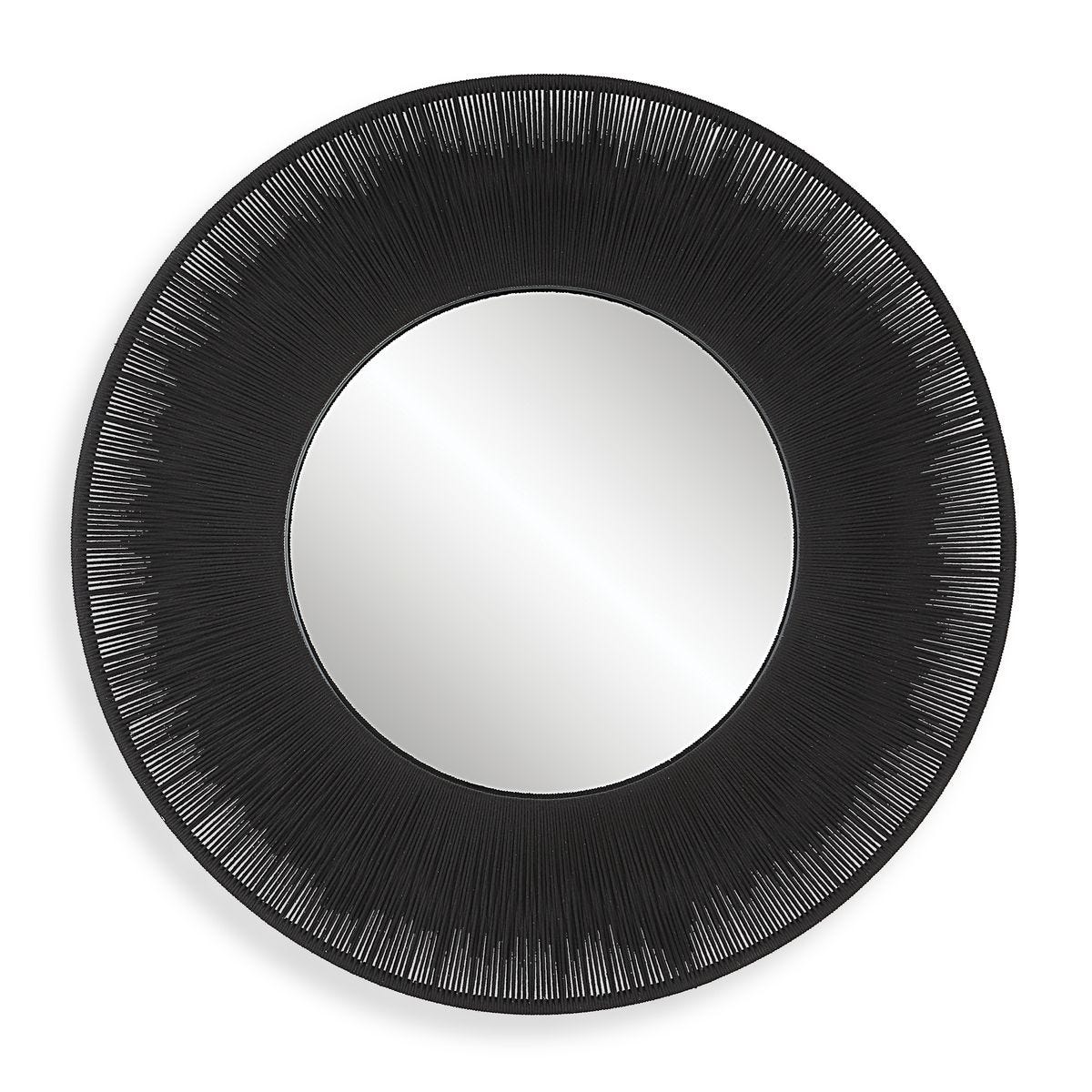 Sailor's Knot Round Mirror, Black - Kings Fine Art & Decor