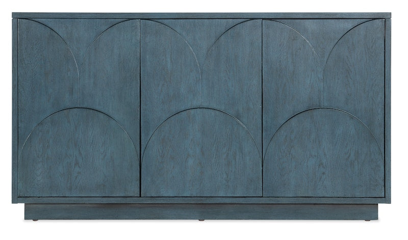 Hooker Furniture Melange Round Valley Three Door Entertainment Credenza 628-55052-45