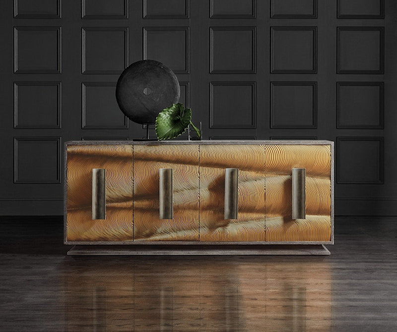 Hooker Furniture Melange Swaley Four Door Credenza 628-85633-15