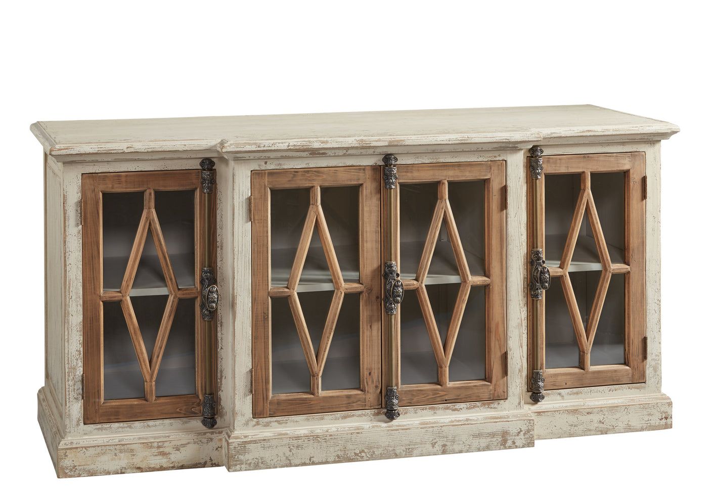 Dove Stalone Glass Front Server - Kings Fine Art & Decor