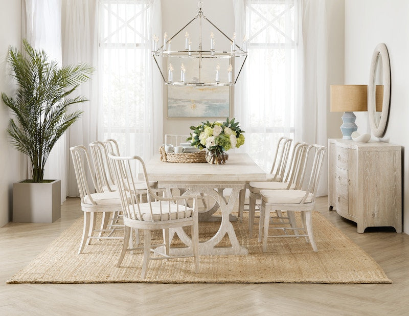 Hooker Furniture Serenity Topsail Rectangle Dining Table w/2-18in Leaves 6350-75207-80