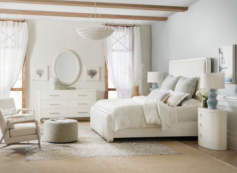Hooker Furniture Serenity Ashore King Upholstered Panel Bed 6350-90366-03