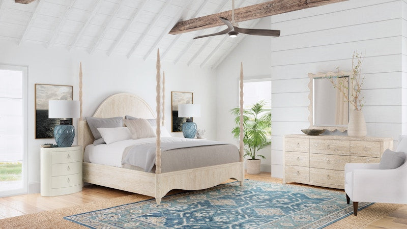 Hooker Furniture Serenity Jetty King Poster Bed 6350-90666-80