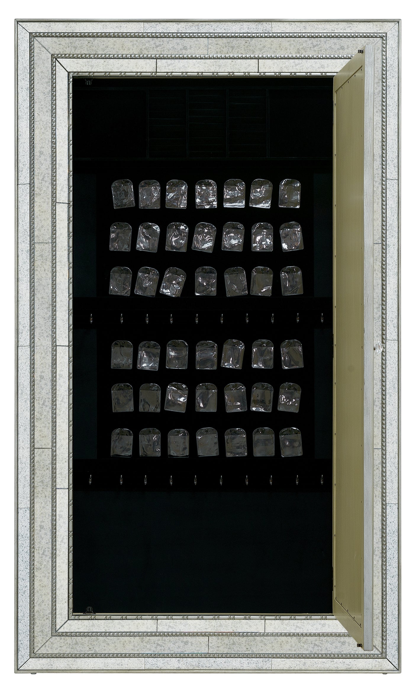Hooker Furniture Melange Glamour Floor Mirror w/Jewelry Armoire Storage 638-50012