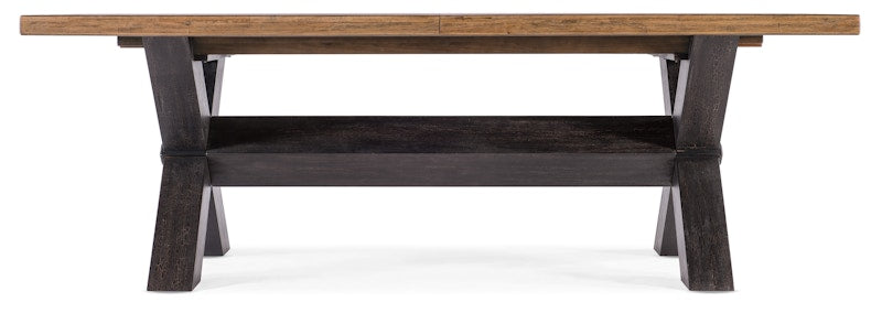Hooker Furniture Big Sky Trestle Dining Table w/2-20in leaves 6700-75200-80