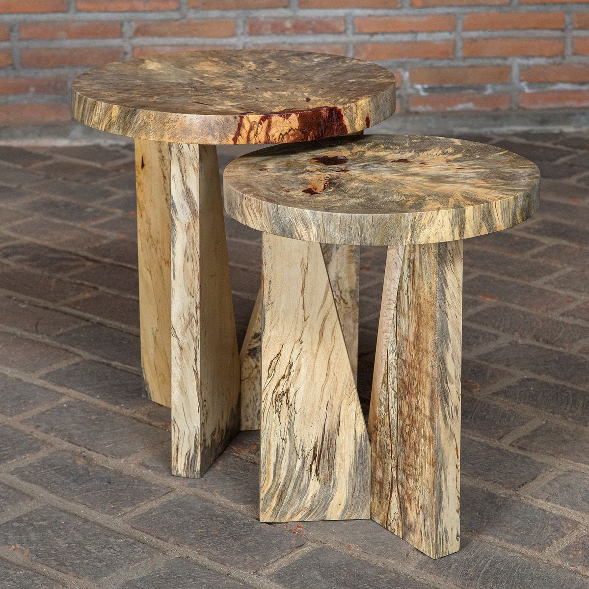 Nadette Nesting Tables, Natural, S/2