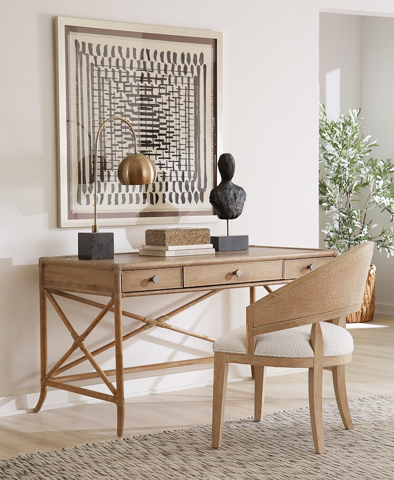 Hooker Furniture Retreat Pole Rattan Writing Desk 6950-10458-80