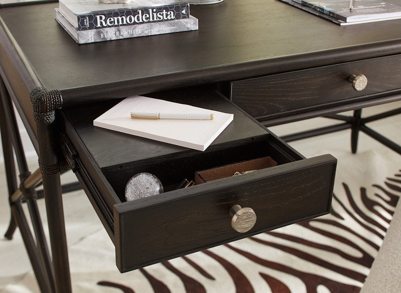 Hooker Furniture Retreat Pole Rattan Writing Desk 6950-10458-99