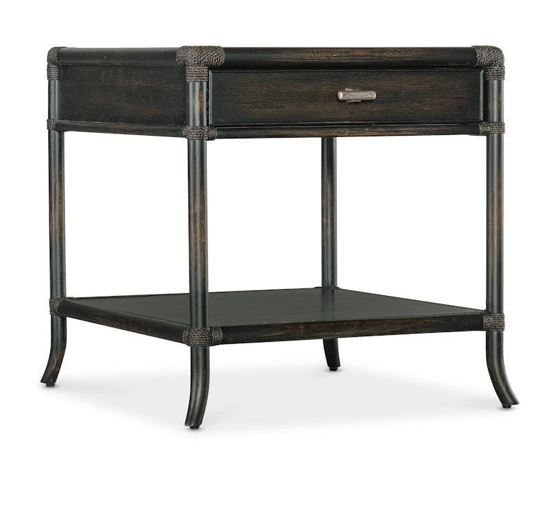 Hooker Furniture Retreat Pole Rattan End Table 6950-80213-99