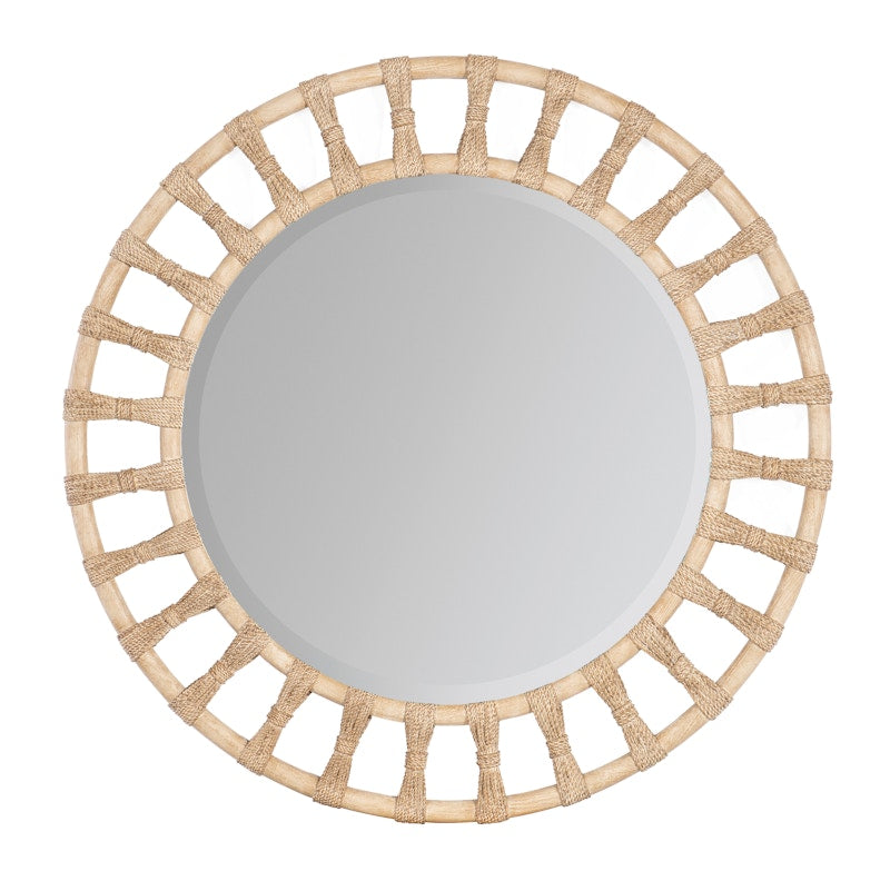 Hooker Furniture Retreat Pole Rattan Accent Mirror 6950-90005-80