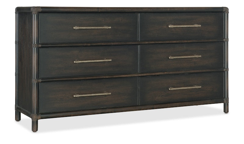 Hooker Furniture Retreat Pole Rattan Dresser 6950-90202-99