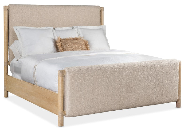 Hooker Furniture Retreat King Upholstered Panel Bed 6950-90366-80