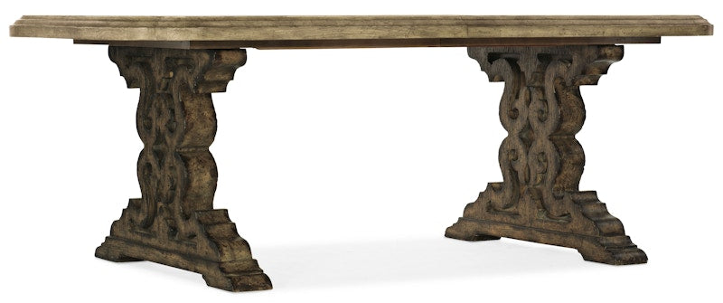Hooker Furniture La Grange Le Vieux 86in Double Pedestal Table w/2-18in Leaves 6960-75200-81