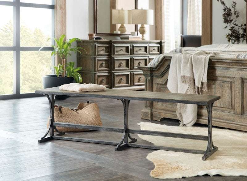 Hooker Furniture La Grange Von Rosenberg Bed Bench 6960-90019-80