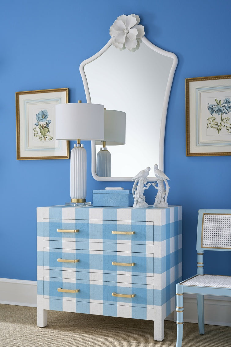 Bl Floral W/Ribbon-A