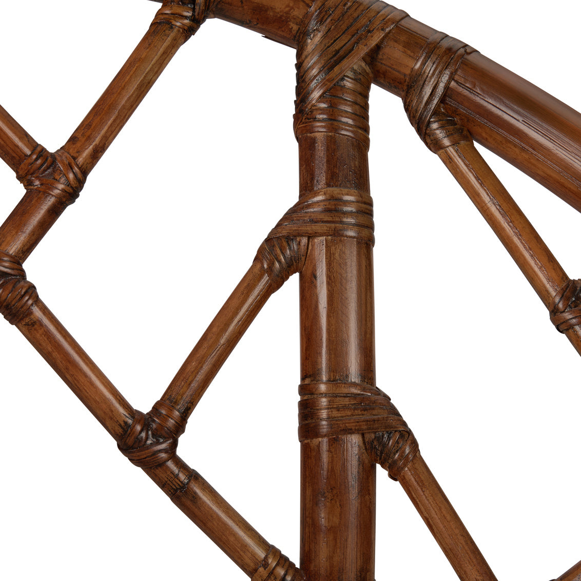 Chippendale Bamboo Arm Chair - Brown