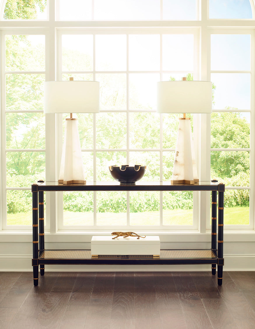 Conner Cane Console - Black