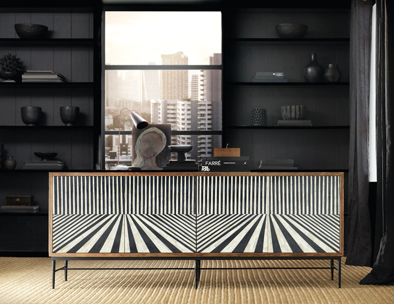 Hooker Furniture Commerce and Market Linear Perspective Credenza 7228-85080-85