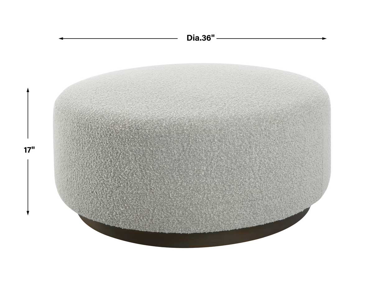 Avila Ottoman, Large, Gray