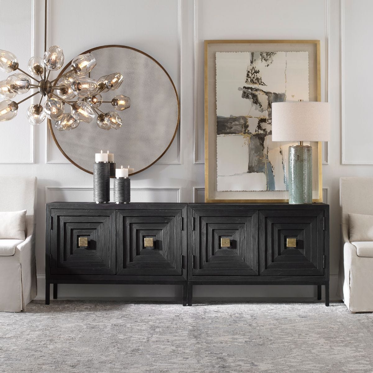 Aiken 2 Door Cabinet, Black