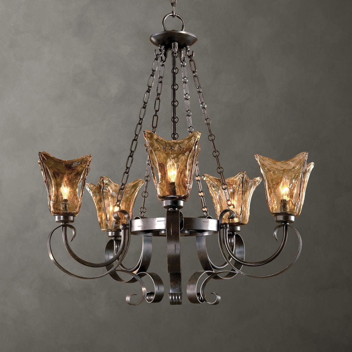 Vetraio, 5 Lt Chandelier - Kings Fine Art & Decor