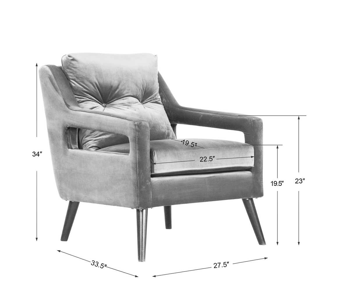 O'Brien Armchair, Blue