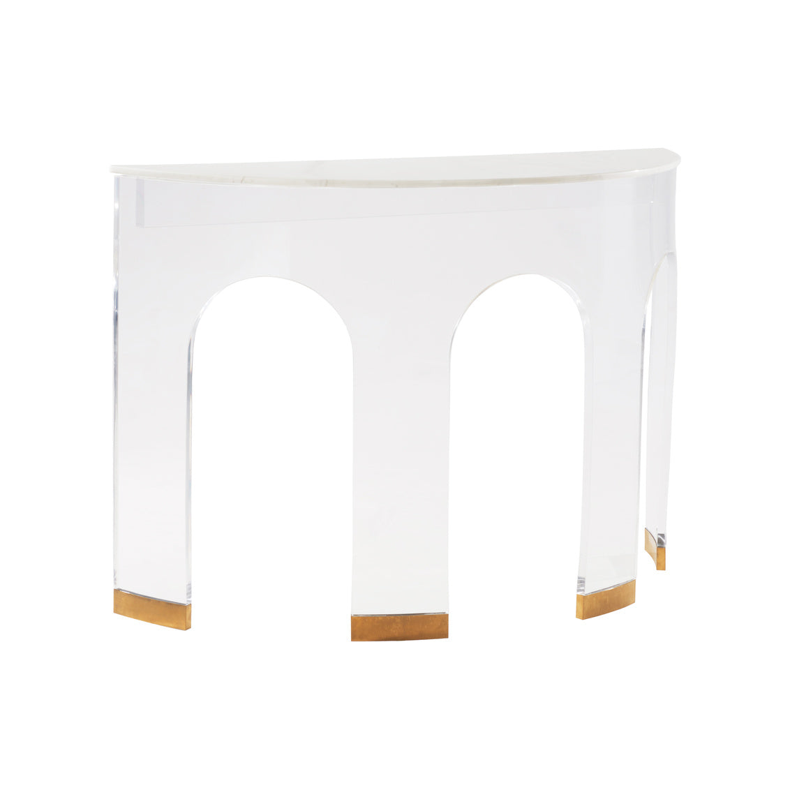 Marble and Acrylic Demilune
