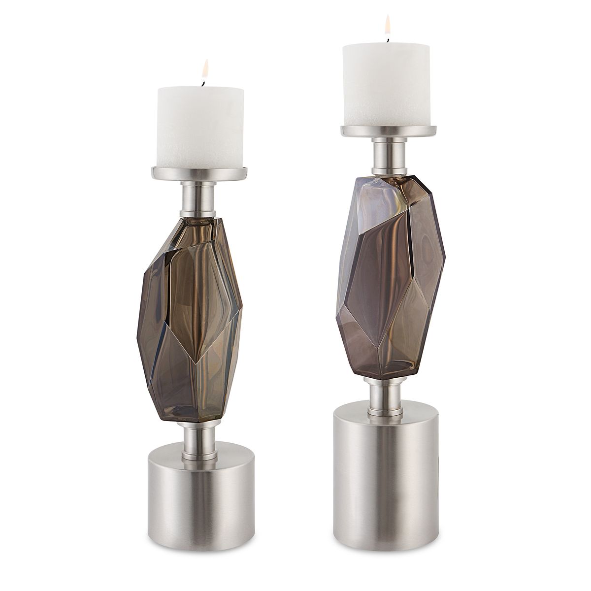 Ore Candleholders, S/2 - Kings Fine Art & Decor