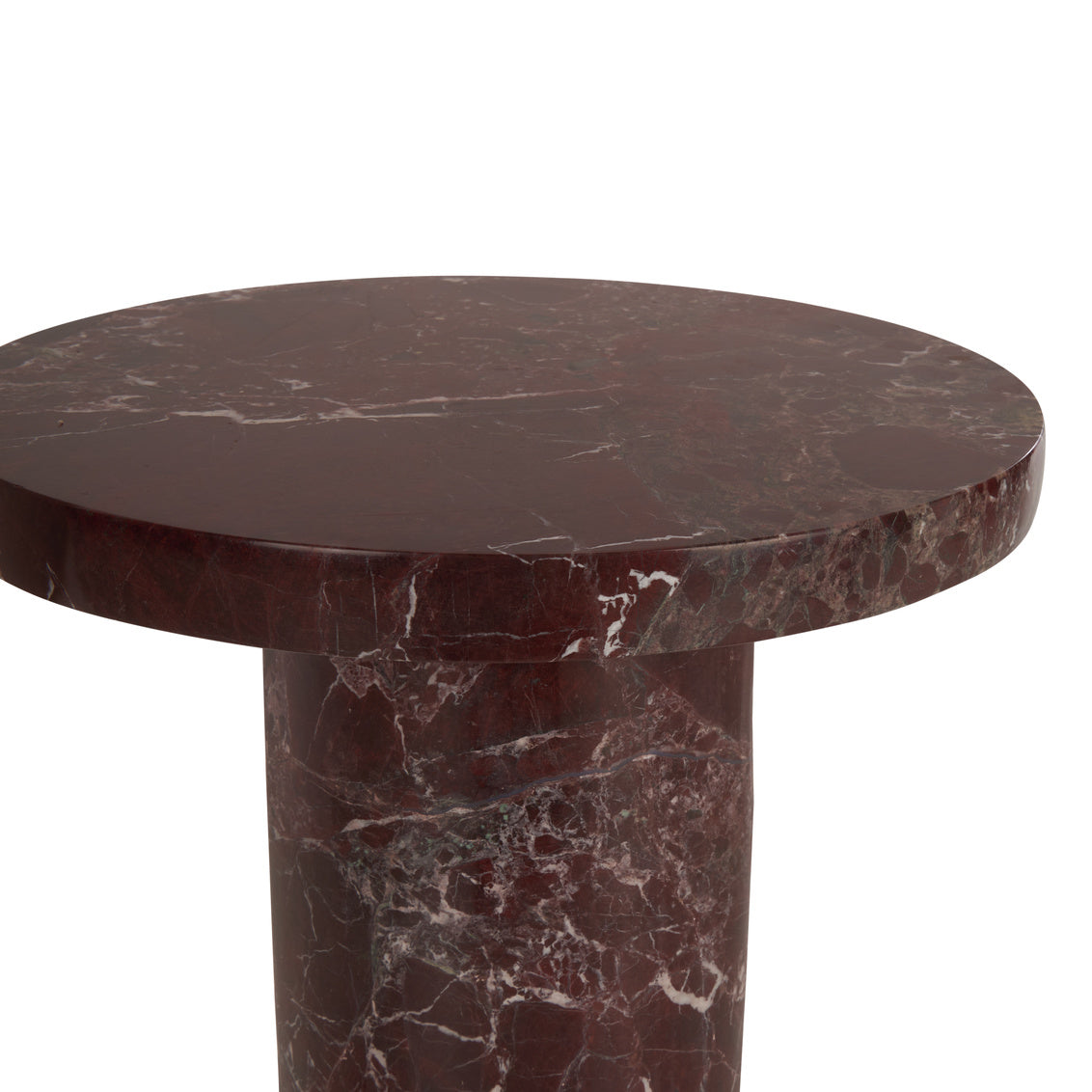 George Marble Side Table - Garnet