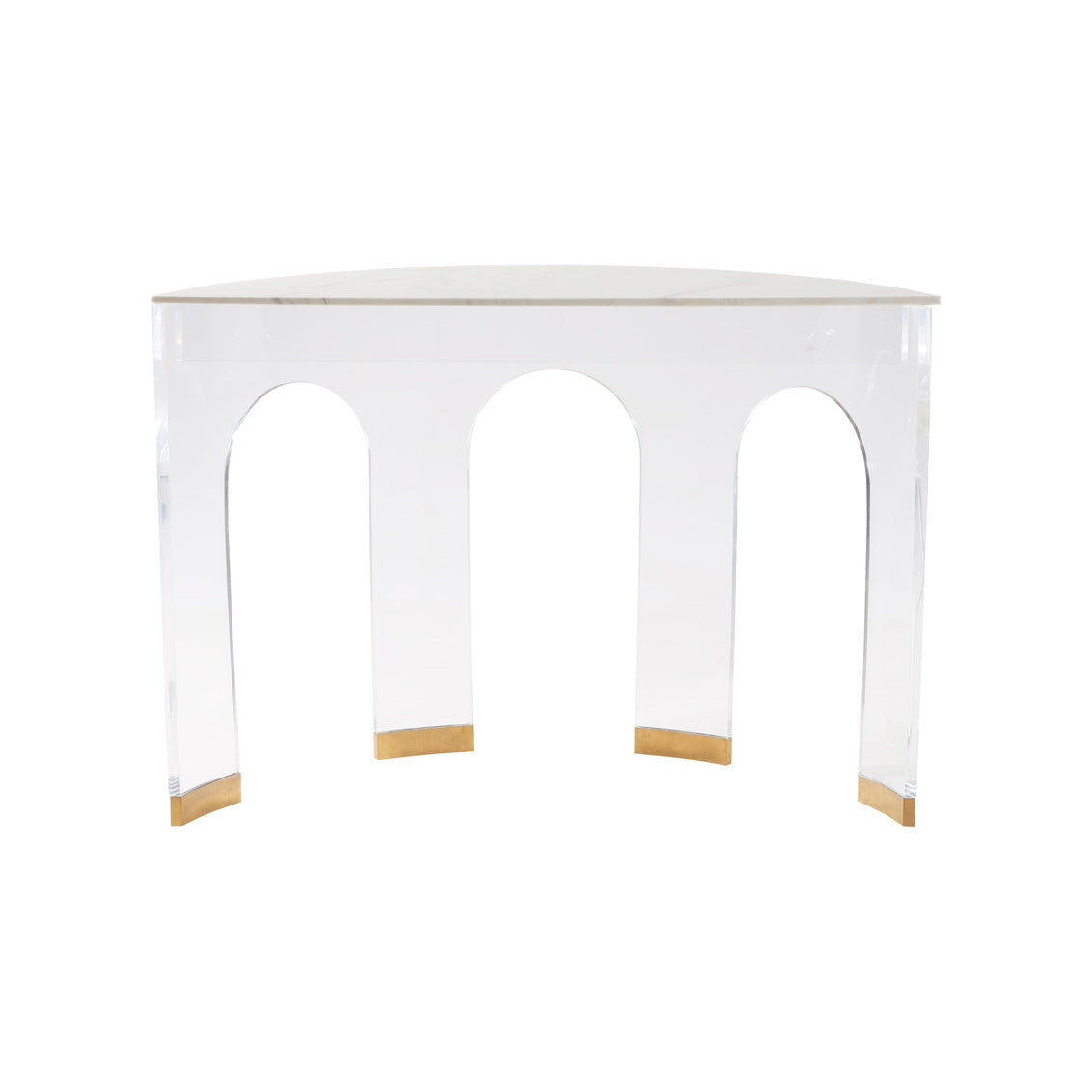 Marble and Acrylic Demilune