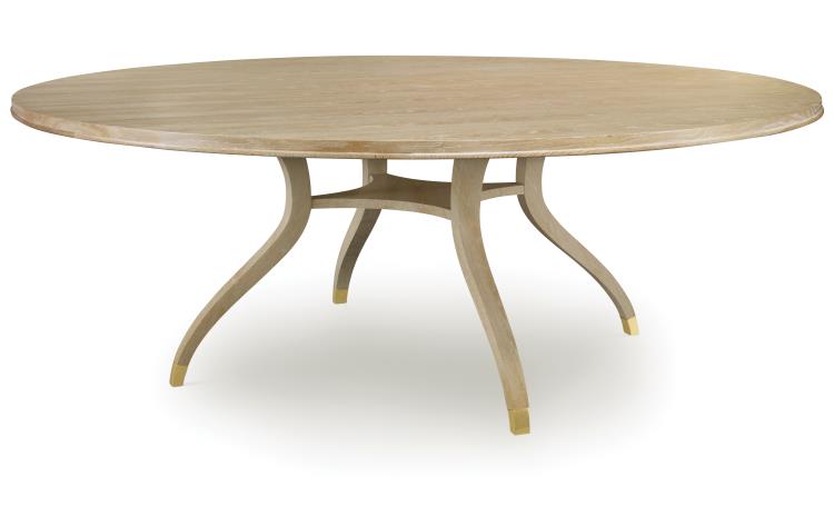maison-'47-round-84"-dining-table---blonde-cerused-89A-308-V1