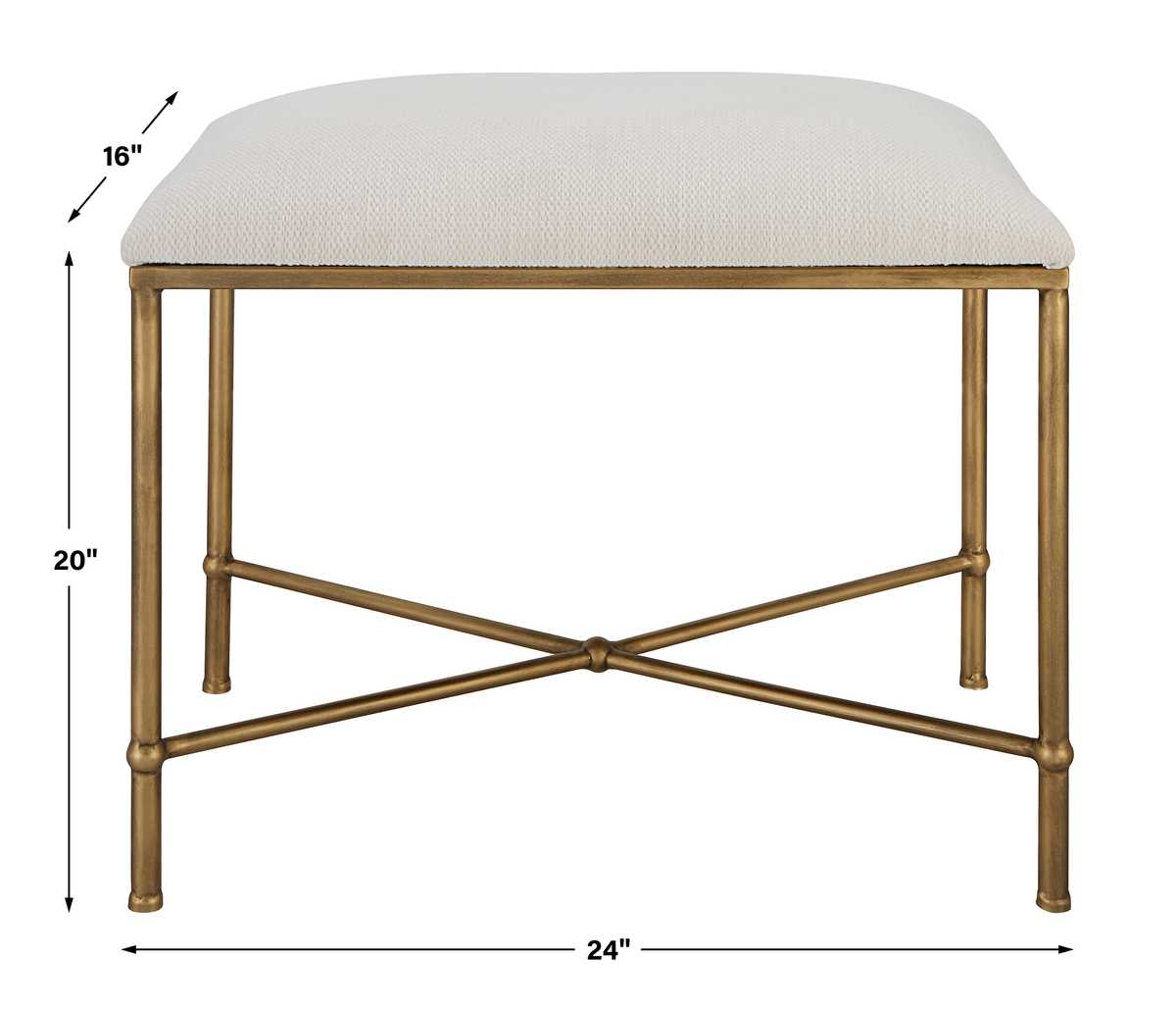 Avenham Small Bench, Gold