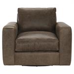 DAWKINS LEATHER SWIVEL CHAIR
