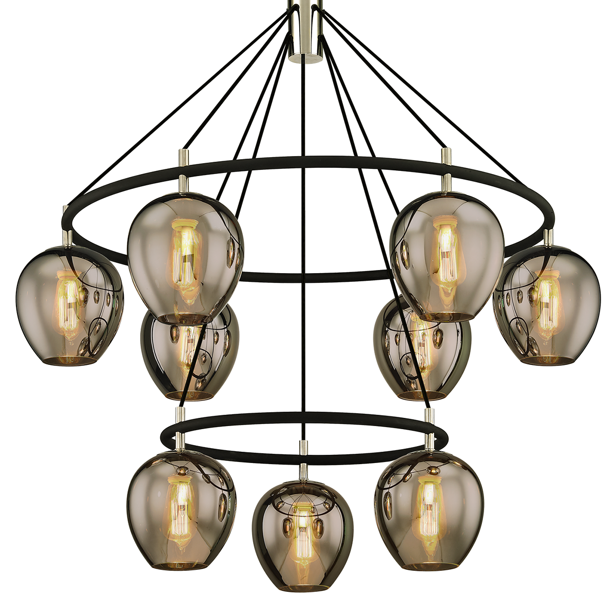 iliad-chandelier-F6219-TBK/PN
