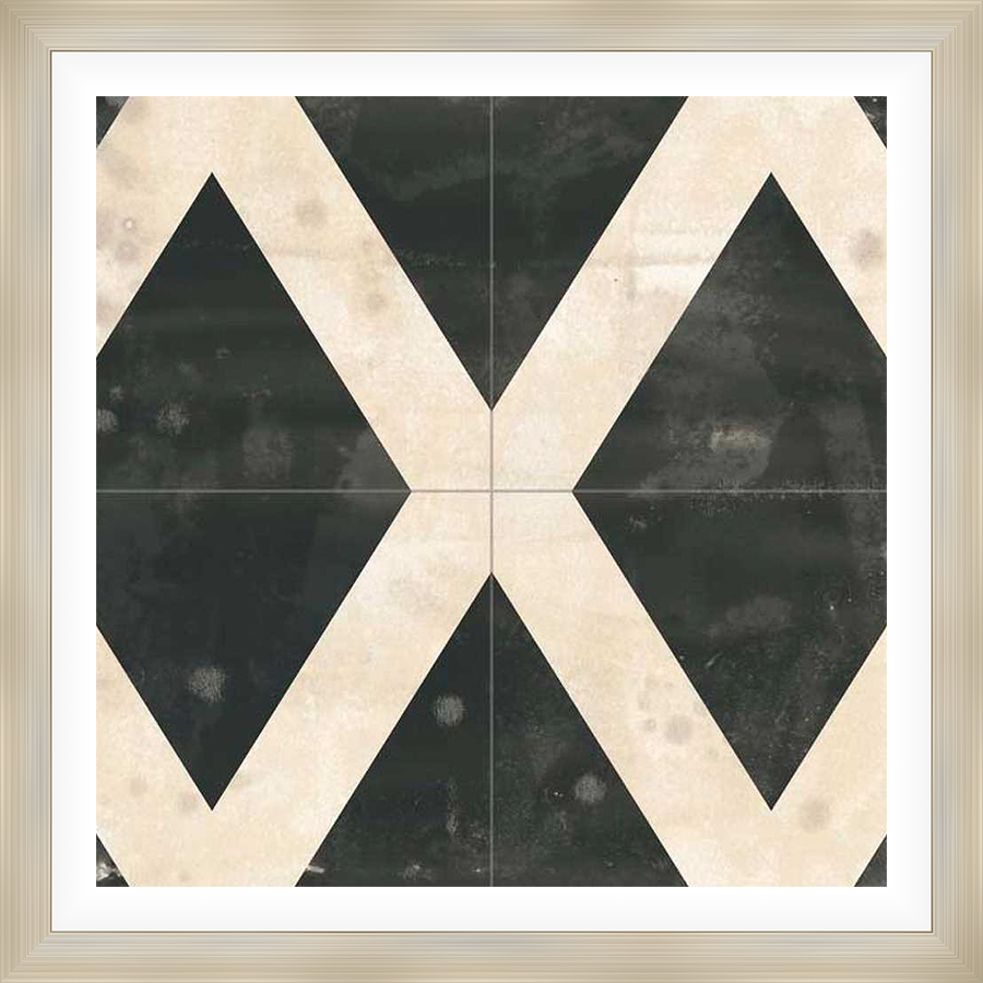 Modern geometric art featuring a symmetrical design of intersecting lines and shapes creates a striking visual impact. This piece is perfect for adding a touch of contemporary style to any space, offering a bold yet sophisticated aesthetic.