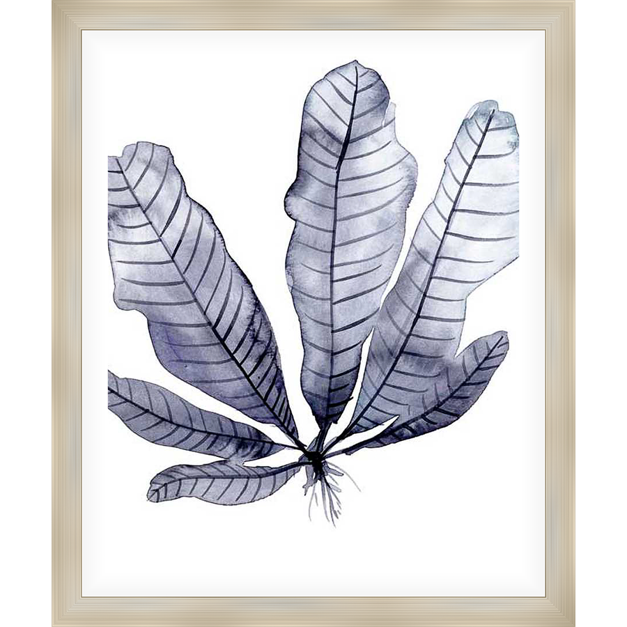 A serene watercolor depiction of botanical leaves, this artwork infuses any space with a touch of natural elegance. This piece, with its soft hues and delicate details, brings a sense of calm to your decor.