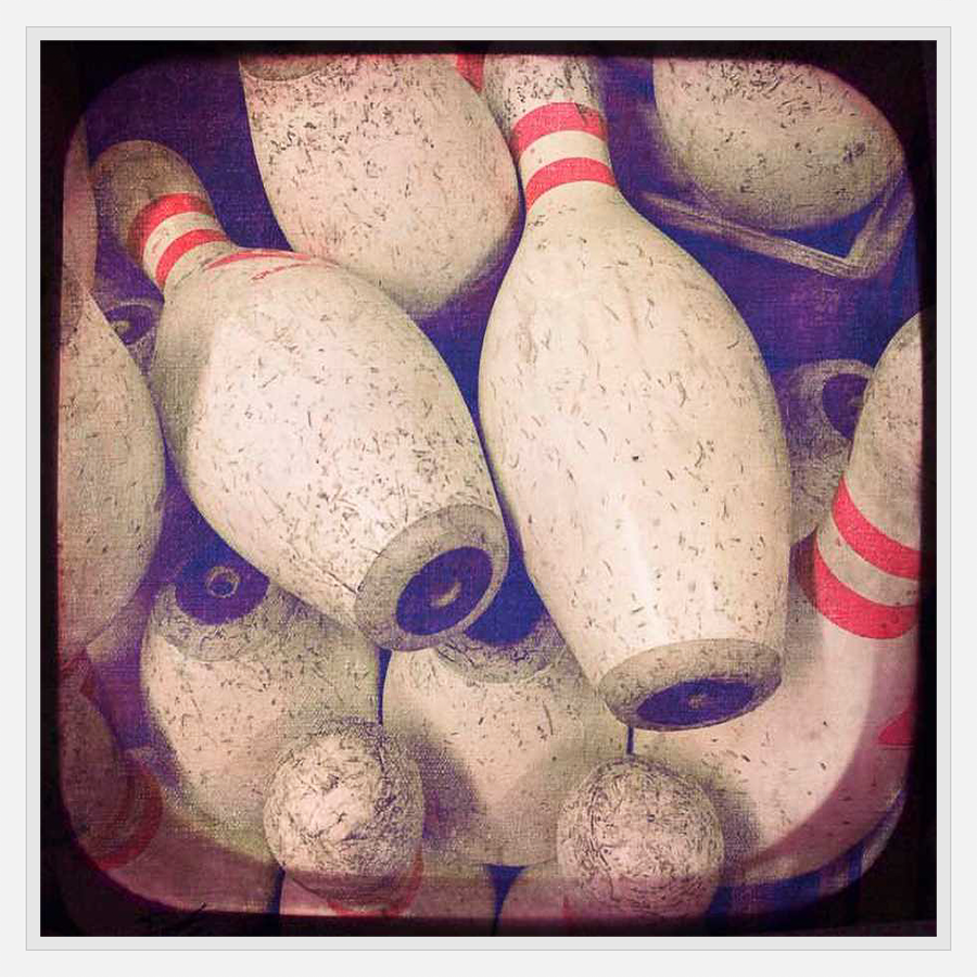 Bowling Pin Art Print