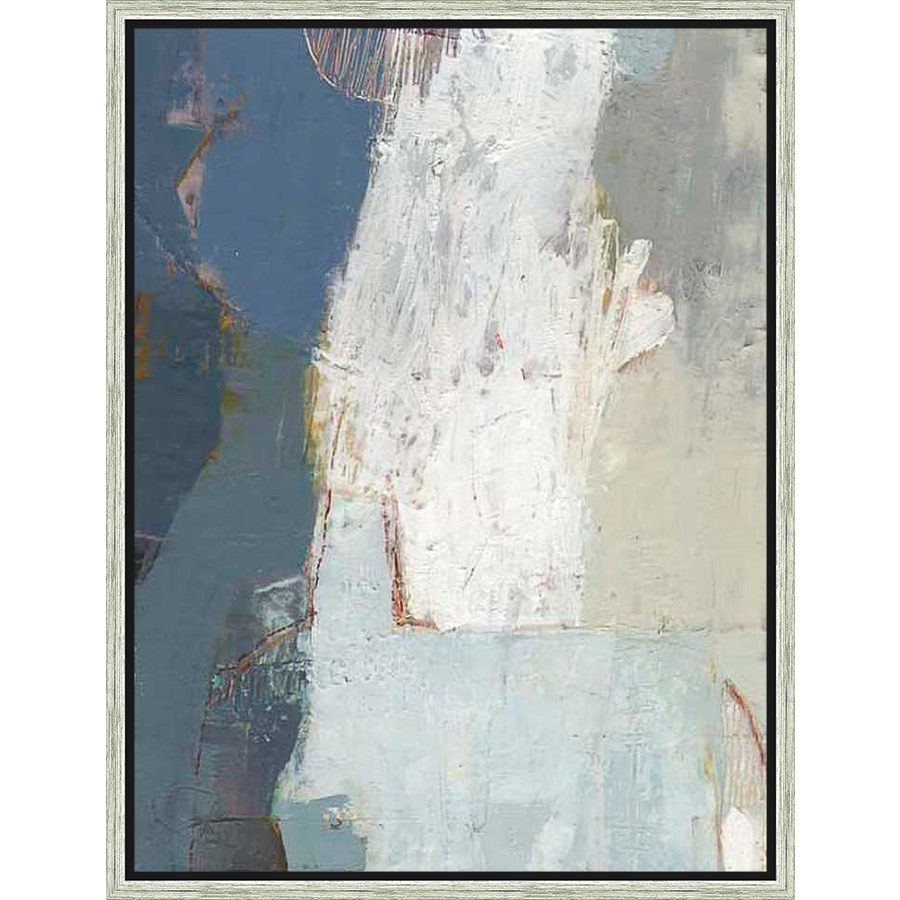 An evocative abstract painting featuring layered brushstrokes, textures, and a soothing color palette. This artwork adds a touch of contemporary elegance and artistic expression to any living space.