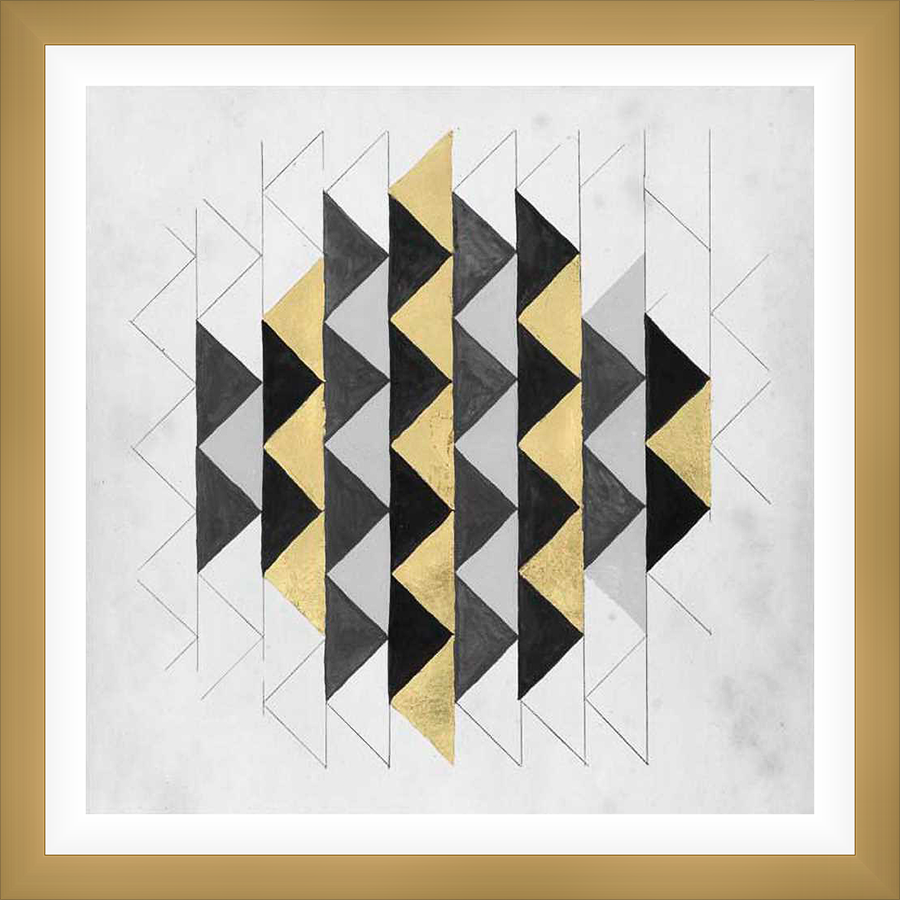 This contemporary artwork showcases an abstract design of geometric shapes in a minimalist style. The composition uses a palette of neutral colors to create depth and visual interest, making it a perfect addition to any modern decor.