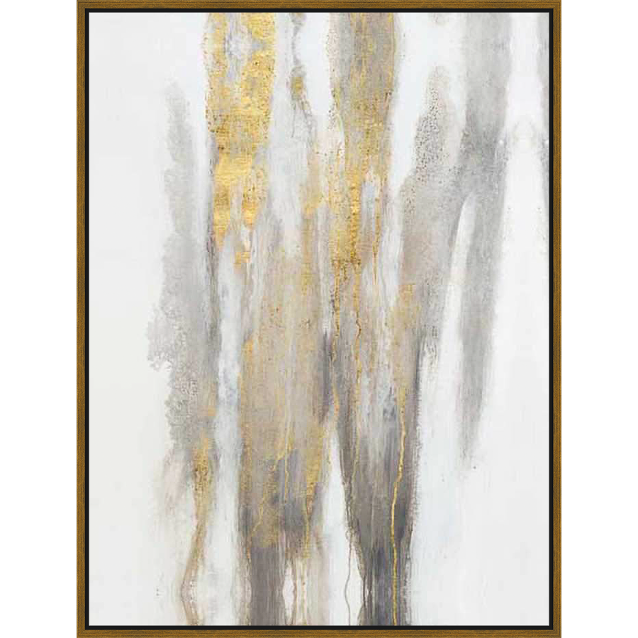 An abstract artwork that features a dynamic interplay of textures and tones. This unique piece presents an elegant and captivating visual appeal, making it a perfect addition to any living space.