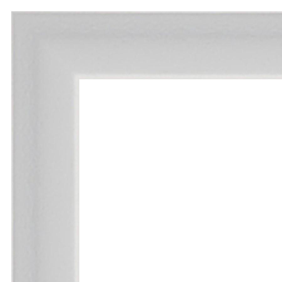 Our White Contemporary Floater Faux Wood Picture Frame #07661